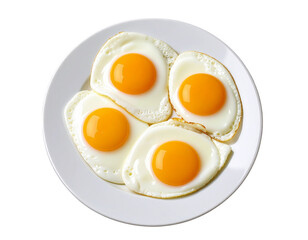 fried egg on a white background