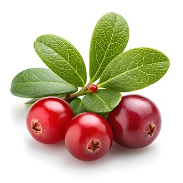 Vaccinium Angustifolium Wild Cranberry Lowbush Forest Berry with Glossy Deep Blue-Purple Skin and Tangy Rustic Sweetness Highlighted on Clean White Background for Fresh Natural Charm