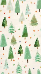 Obraz premium Backgrounds christmas pattern tree.