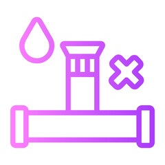 no irrigation gradient icon