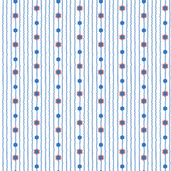 abstract flower and blue lines texture print pattern