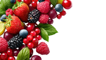 Vibrant array of fresh berries