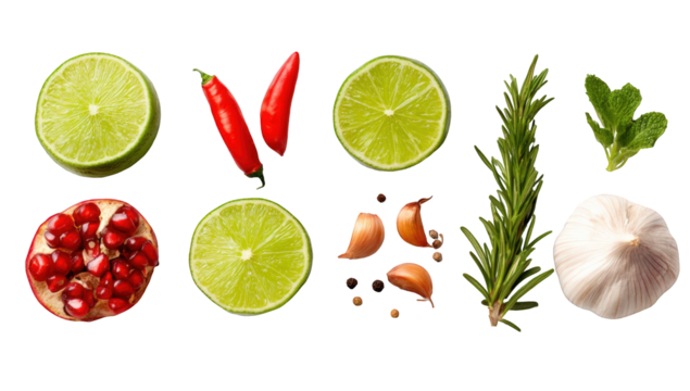 Freshly Sliced Citrus and Spices