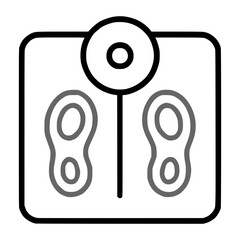 Simple scale icon for health and fitness tracking
