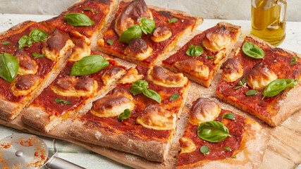 Whole grain pizza