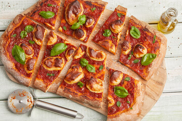Whole grain pizza