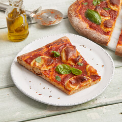 Whole grain pizza