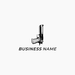 design logo creative pistol handgun