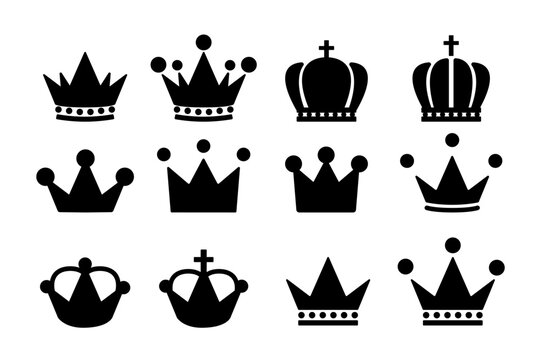 シンプルな王冠のセット