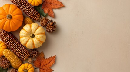 Fototapeta premium Autumn Harvest Arrangement