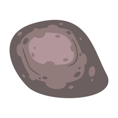 Rock stone cartoon top view. Natural boulder. For landscape design, plan, maps