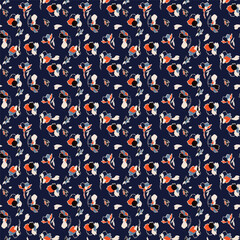 abstract colorful flowers texture print pattern