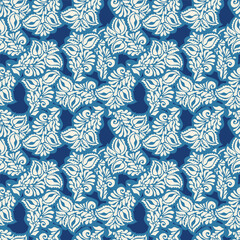 Abstract blue texture print pattern