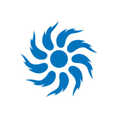 Fire Flame. fire Logo vector template. Fireball logotype icon vector. sun fire. color sun logo.