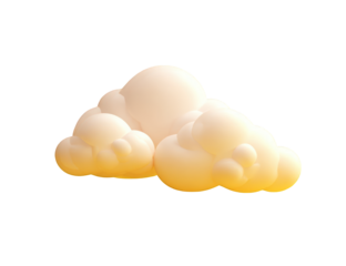 Soft, light-beige cloud graphic