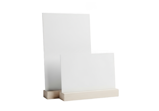 White l shaped object isolated on transparent background