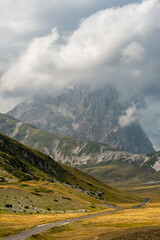 landscape in the mountains. Campo Imperatore, Abruzzo, Italy 