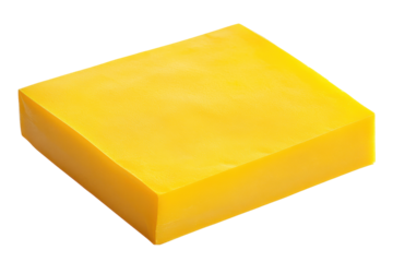 Yellow sticky note pad isolated on transparent background. Yellow sticky note with a blank surface isolated on white background.