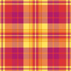 Vibrant, seamless tartan pattern. Bold, colorful, and classic, this checkered design evokes warmth and tradition. Use for backgrounds, textiles,  graphic projects.
