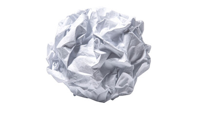 Fototapeta premium Crumpled white paper ball (7)