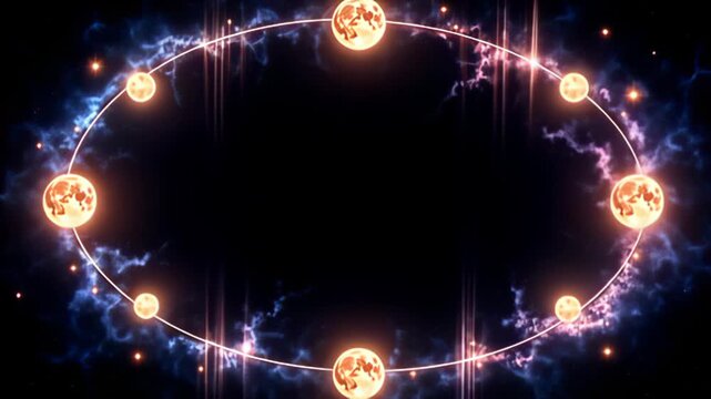 suppose amp ethereal moulding shot orbit with radiant moons, espouse aside cascade transmit of brilliant beam that twinkle and beat indium lively hues, produce amp bewitch sight
