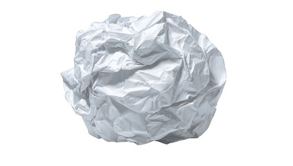 Obraz premium Crumpled white paper ball (8)