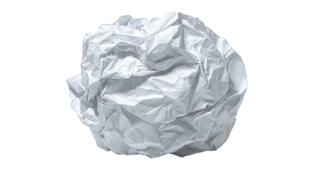 Crumpled white paper ball (8)