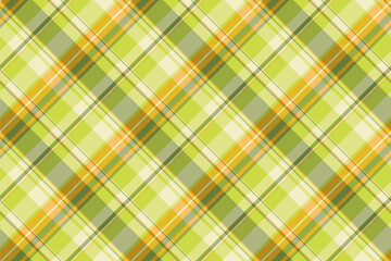 Vibrant plaid pattern in shades of green, beige, and gold. A classic design, great for backgrounds, textiles, or decorative projects. Evokes comfort and timeless style.