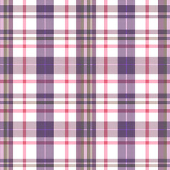 Obraz premium Prep School Plaid Check Seamless Pattern - Cute plaid check repeating pattern design
