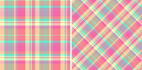 Pastel plaid patterns showcase a soft, playful textile design. Perfect for backgrounds, crafts, or fashion projects seeking a touch of whimsy and timeless style.