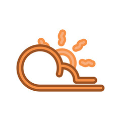 fog day icon vector design template elegant style