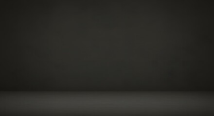 Empty gray studio backdrop