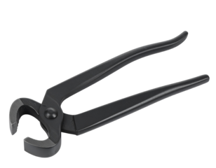 A pair of classic iron pliers, isolated on a white background, a fundamental tool for various trades and hobbies.