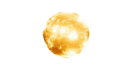 Pixelated sun, golden hue