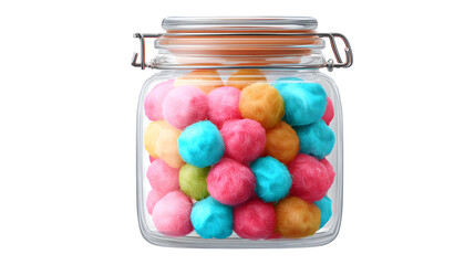 jelly beans in a glass jar