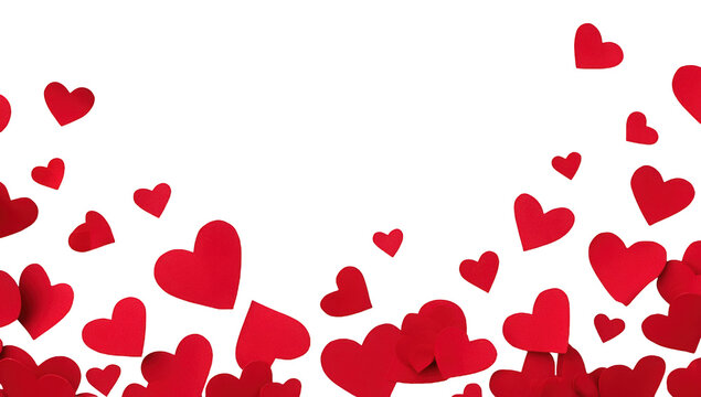 Red hearts on black background (2)