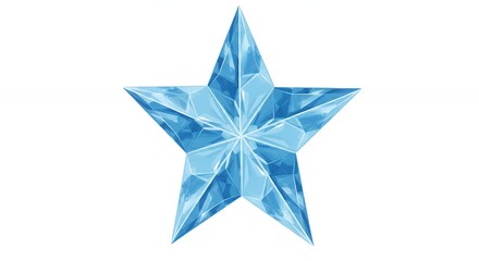 Obraz premium Light blue sparkling star graphic