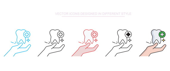 Dental Hygiene icon design with white background stock illustration