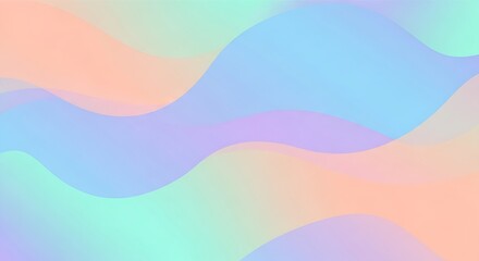 Soft pastel wavy abstract background with smooth color transitions and gentle curves