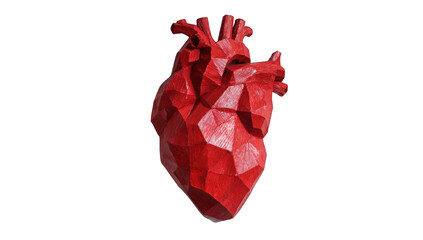 Polygonal heart graphic