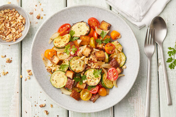 Zucchini tomato vegetables