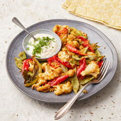Indian style roasted vegetables