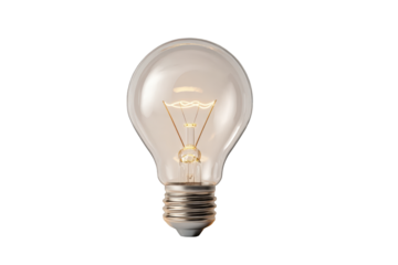 Illuminated lightbulb against black background (3)
