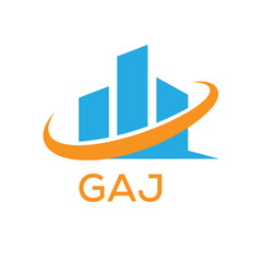 GAJ Real Estate Company logo. GAJ Modern Building Company logo design for entrepreneur and business. GAJ best icon Business Branding.  © Farida