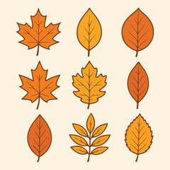 Collection of Fall Foliage Illustrations