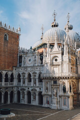 Courtyard of the Doge's Palace, facing the San Marco basilica.