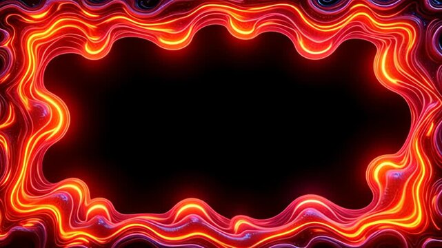coddle indium the ravisher of an intricate Bioluminescent moulding shot radiant same bass ocean life, enclose indium lively stripes of glowing orangish and fuchsia, which sparkle and wave
