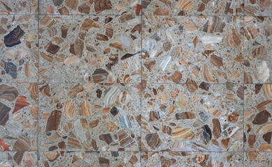 Abstract stone wall background. Granite tiles. 