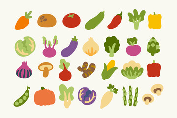 Set of fruits and vegetables. Different colorful vegetables and fruits. All kinds of green vegies and fruit for cooking meals, planting in garden.