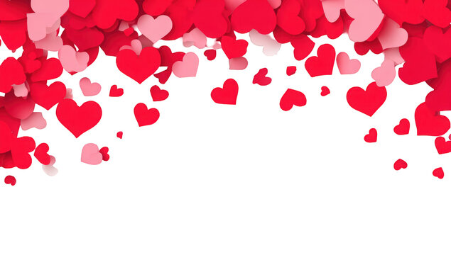 Abstract hearts background